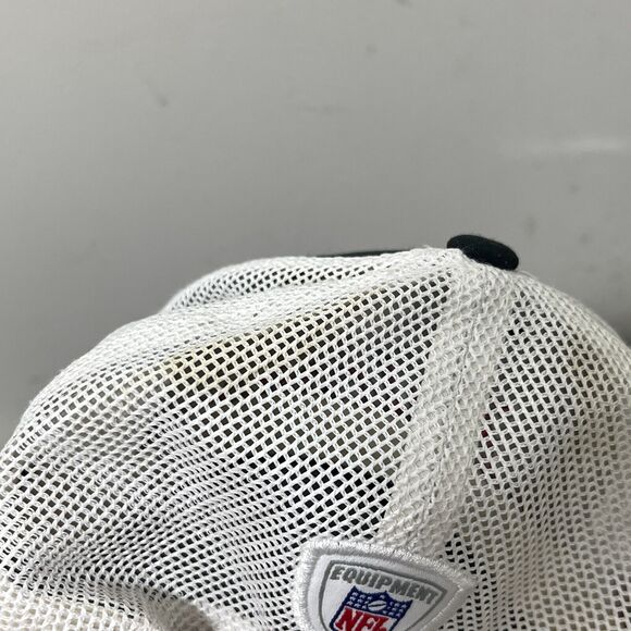 Vintage Atlanta Falcons Reebok Snapback Trucker Mesh Black red White - Picture 4 of 7